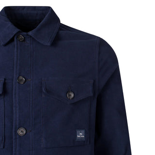 Paul Smith Military Overshirt Navy Blue - Parasol Store