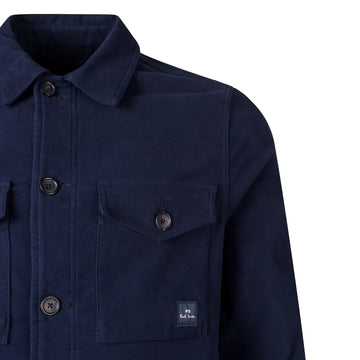 Paul Smith Military Overshirt Navy Blue - Parasol Store