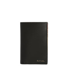 Paul Smith Mini Print Credit Card Wallet Black