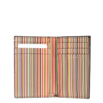 Paul Smith Mini Print Credit Card Wallet Black