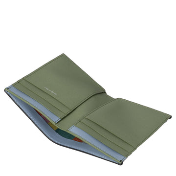 Paul Smith Mini Stripe Leather Bi-Fold Wallet Black - Parasol Store