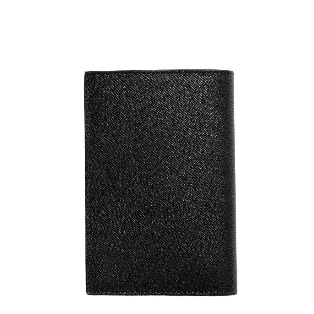 Paul Smith Mini Stripe Leather Credit Card Wallet Black - Parasol Store