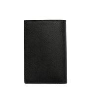 Paul Smith Mini Stripe Leather Credit Card Wallet Black - Parasol Store