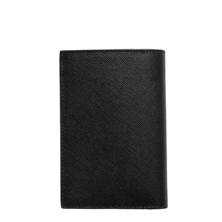 Paul Smith Mini Stripe Leather Credit Card Wallet Black - Parasol Store