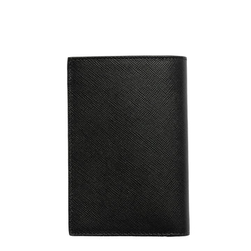 Paul Smith Mini Stripe Leather Credit Card Wallet Black - Parasol Store