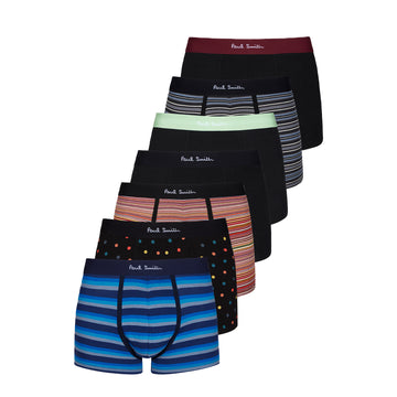 Paul Smith Mixed-Pattern Boxer Briefs 7 Pack Multicolour