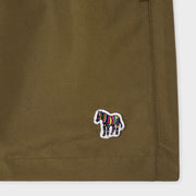 Paul Smith Zebra Logo Swim Shorts Military Green - Parasol Store