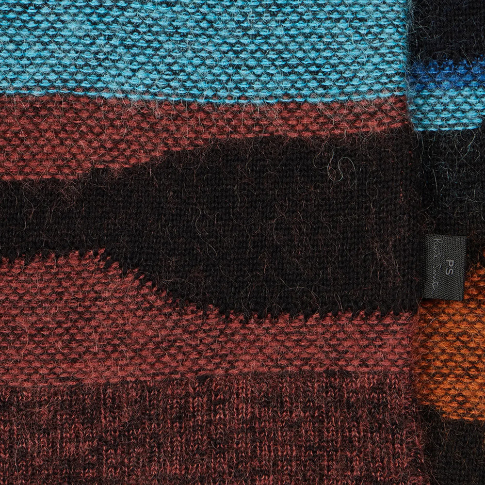 Paul Smith Multi-Wave Stripe Cotton-Mohair Sweater Multicolour - Parasol Store