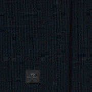 Paul Smith Navy Cotton-Blend Textured Zip Cardigan Navy - Parasol Store