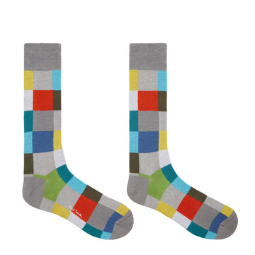 Paul Smith Norwich Check Socks Grey
