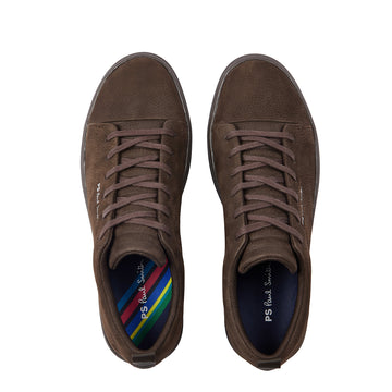 Paul Smith Nubuck Lee Trainers Chocolate Brown