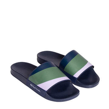 Paul Smith Nyro Sliders Lilac And Khaki - Parasol Store