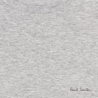 Paul Smith Organic Cotton Logo Lounge T-Shirts Three Pack White / Black / Grey - Parasol Store