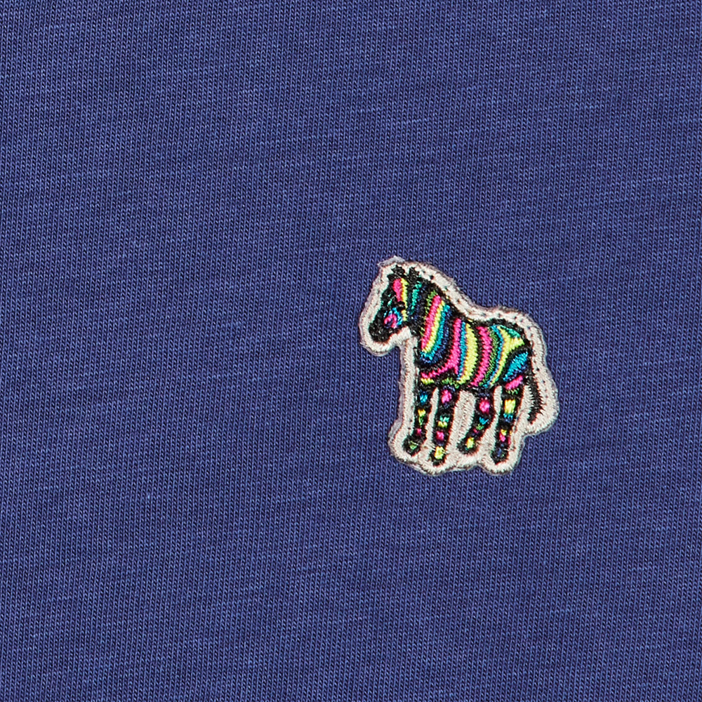 Paul Smith Organic Cotton Zebra Logo T-Shirt Indigo Blue - Parasol Store