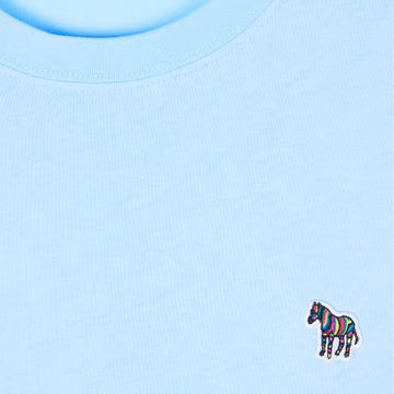 Paul Smith Organic Cotton Zebra Logo T-Shirt Pale Blue - Parasol Store