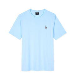 Paul Smith Organic Cotton Zebra Logo T-Shirt Pale Blue - Parasol Store