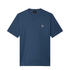Paul Smith Organic Cotton Zebra Logo T-Shirt Washed Navy