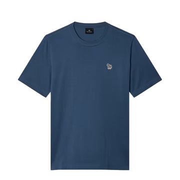 Paul Smith Organic Cotton Zebra Logo T-Shirt Washed Navy