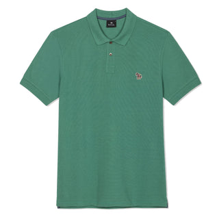 Paul Smith Organic Cotton Zebra Polo Shirt Green - Parasol Store