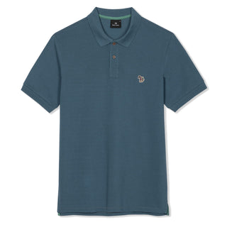 Paul Smith Organic Cotton Zebra Polo Shirt Ink Blue - Parasol Store