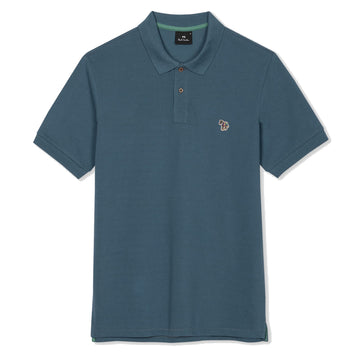 Paul Smith Organic Cotton Zebra Polo Shirt Ink Blue - Parasol Store