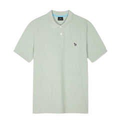 Paul Smith Organic Cotton Zebra Polo Shirt Sage Green