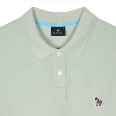 Paul Smith Organic Cotton Zebra Polo Shirt Sage Green - Parasol Store