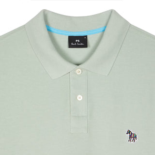 Paul Smith Organic Cotton Zebra Polo Shirt Sage Green - Parasol Store