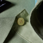 Paul Smith Organic Cotton Zebra Polo Shirt Sage Green - Parasol Store
