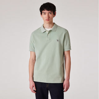 Paul Smith Organic Cotton Zebra Polo Shirt Sage Green - Parasol Store
