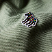 Paul Smith Organic Cotton Zebra Polo Shirt Sage Green - Parasol Store