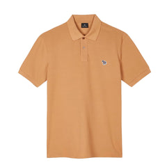 Paul Smith Organic Cotton Zebra Polo Shirt Toffee Brown