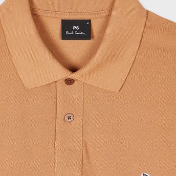 Paul Smith Organic Cotton Zebra Polo Shirt Toffee Brown - Parasol Store