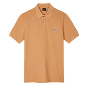 Paul Smith Organic Cotton Zebra Polo Shirt Toffee Brown - Parasol Store