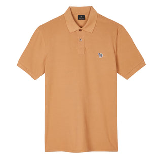 Paul Smith Organic Cotton Zebra Polo Shirt Toffee Brown - Parasol Store