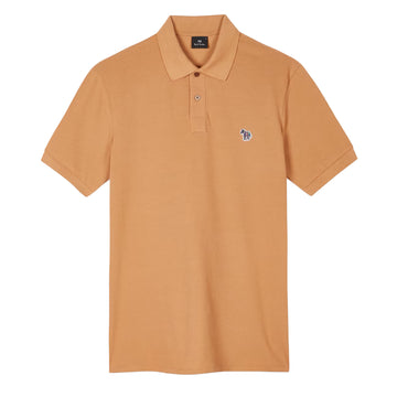 Paul Smith Organic Cotton Zebra Polo Shirt Toffee Brown - Parasol Store