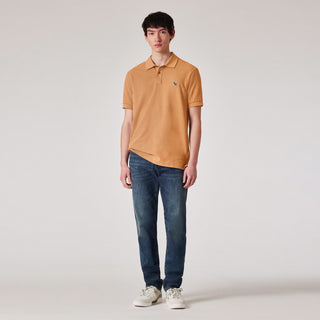 Paul Smith Organic Cotton Zebra Polo Shirt Toffee Brown - Parasol Store