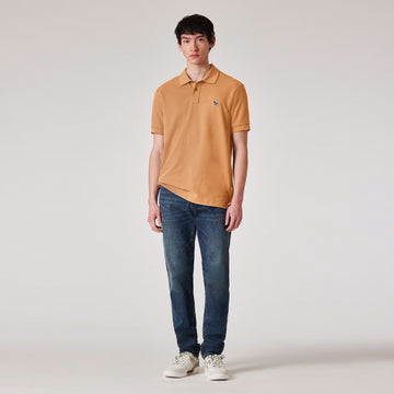 Paul Smith Organic Cotton Zebra Polo Shirt Toffee Brown - Parasol Store