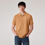 Paul Smith Organic Cotton Zebra Polo Shirt Toffee Brown - Parasol Store