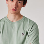 Paul Smith Organic Cotton Zebra T-Shirt Sage Green - Parasol Store
