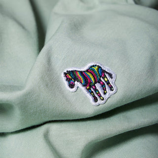 Paul Smith Organic Cotton Zebra T-Shirt Sage Green - Parasol Store