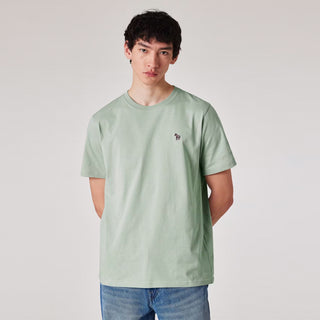 Paul Smith Organic Cotton Zebra T-Shirt Sage Green - Parasol Store