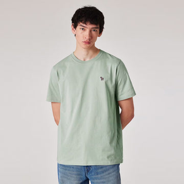 Paul Smith Organic Cotton Zebra T-Shirt Sage Green - Parasol Store