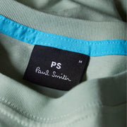 Paul Smith Organic Cotton Zebra T-Shirt Sage Green - Parasol Store
