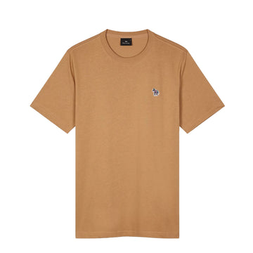 Paul Smith Organic Cotton Zebra T-Shirt Toffee Brown - Parasol Store