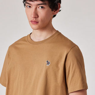 Paul Smith Organic Cotton Zebra T-Shirt Toffee Brown - Parasol Store
