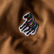 Paul Smith Organic Cotton Zebra T-Shirt Toffee Brown - Parasol Store