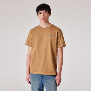 Paul Smith Organic Cotton Zebra T-Shirt Toffee Brown - Parasol Store