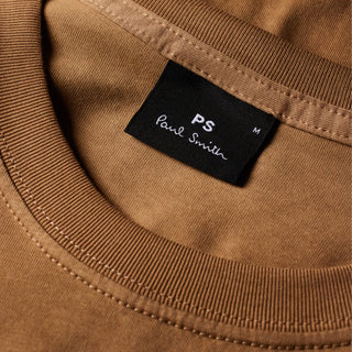 Paul Smith Organic Cotton Zebra T-Shirt Toffee Brown - Parasol Store