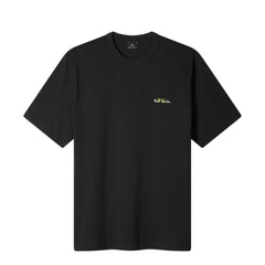 Paul Smith Oversized Logo Embroidery Cotton T-Shirt Black